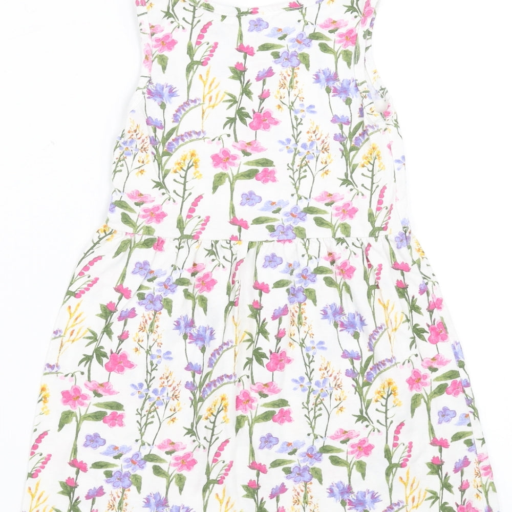 Evie Angel Girls Multicoloured Floral  Fit & Flare  Size 4 Years