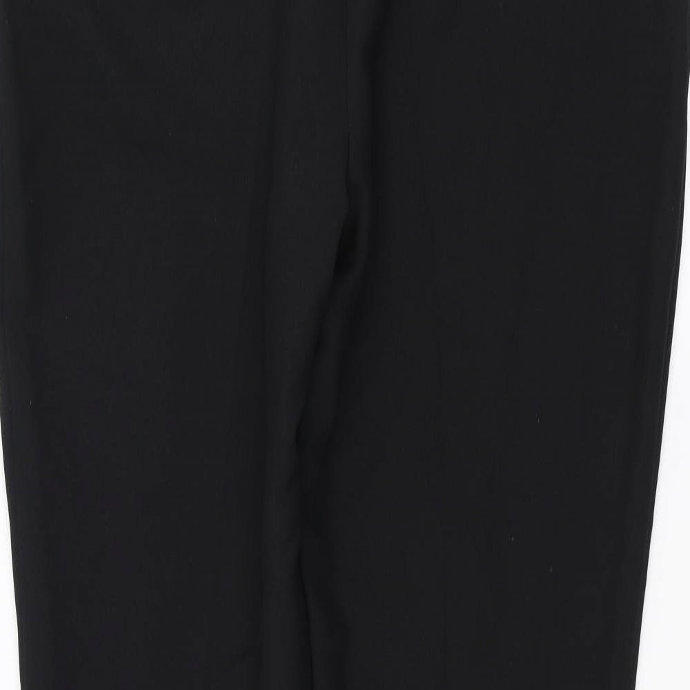Peacocks Womens Black   Trousers  Size 16 L31 in - tapered