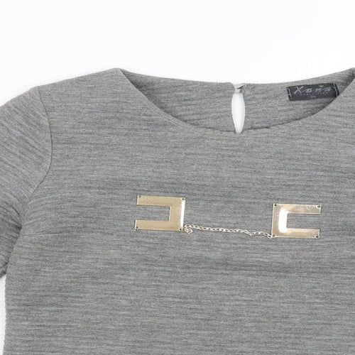 xana Womens Grey   Pullover Sweatshirt Size 8