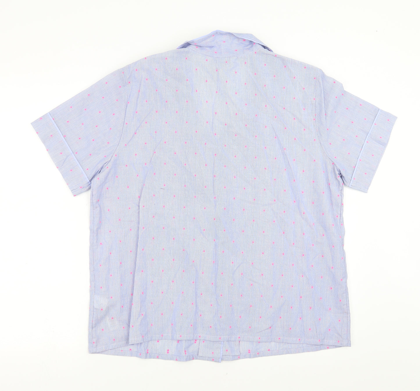 Marks and Spencer Womens Blue Polka Dot  Top Pyjama Top Size 14