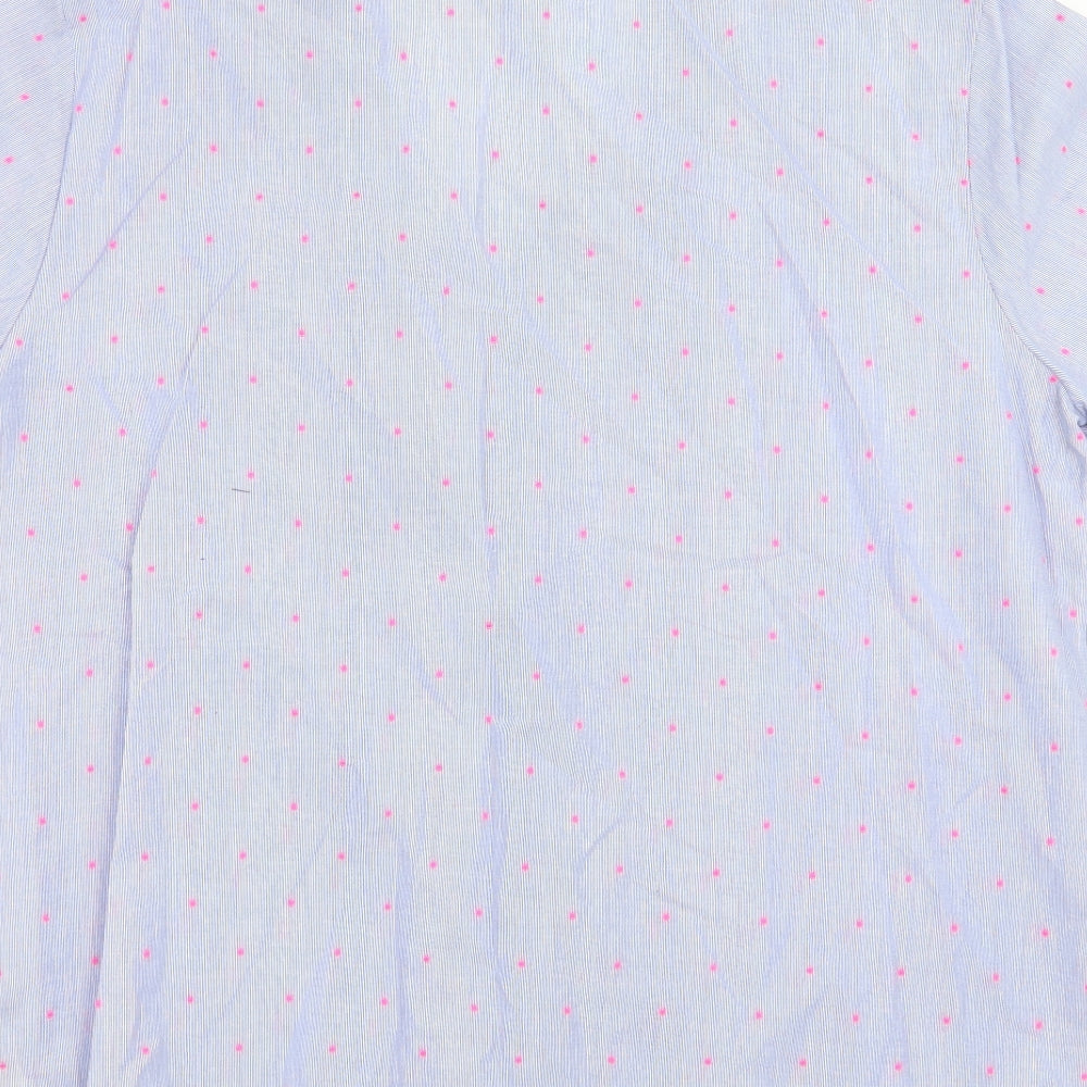 Marks and Spencer Womens Blue Polka Dot  Top Pyjama Top Size 14
