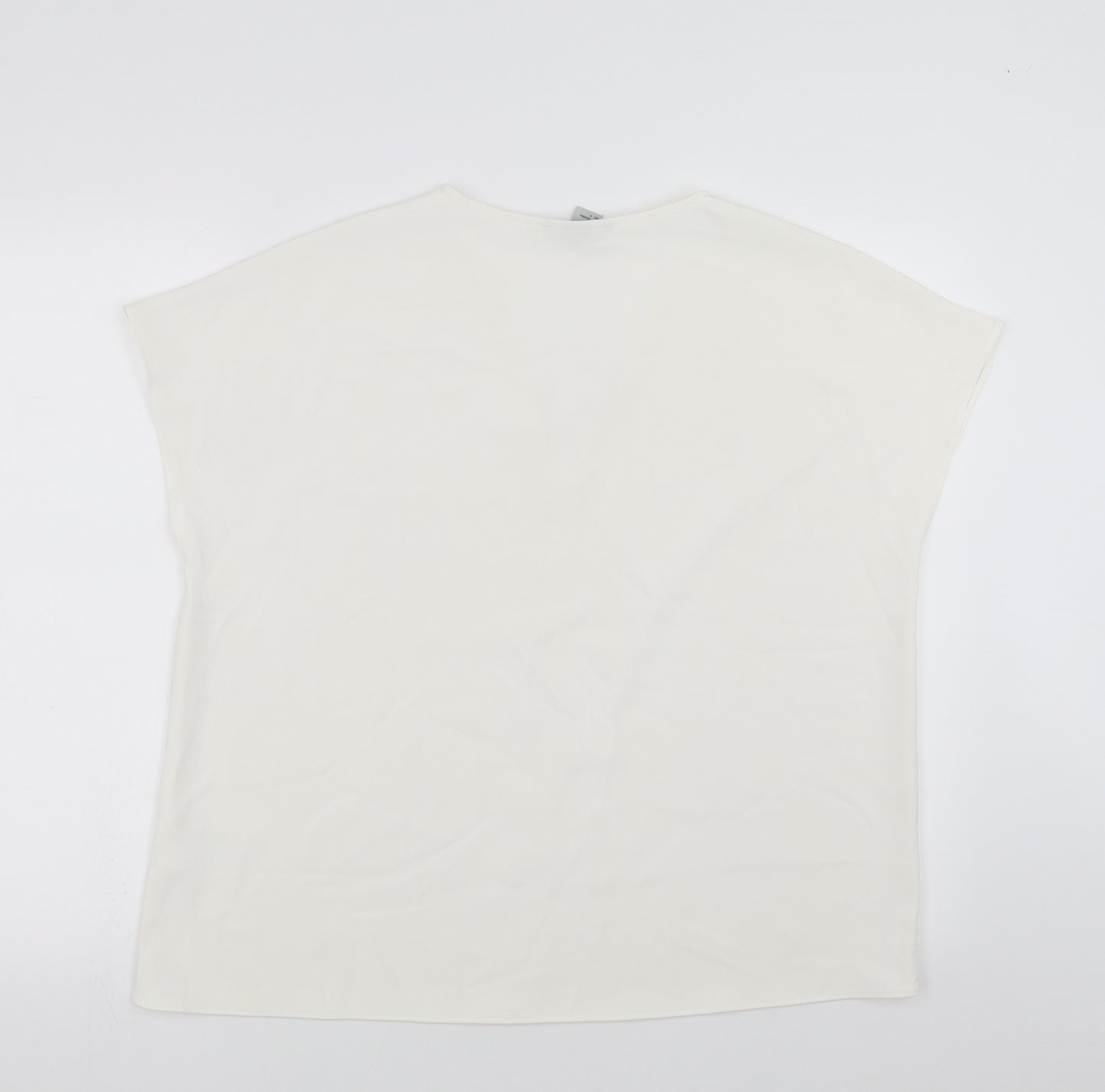 H&M Womens White   Basic Blouse Size 10