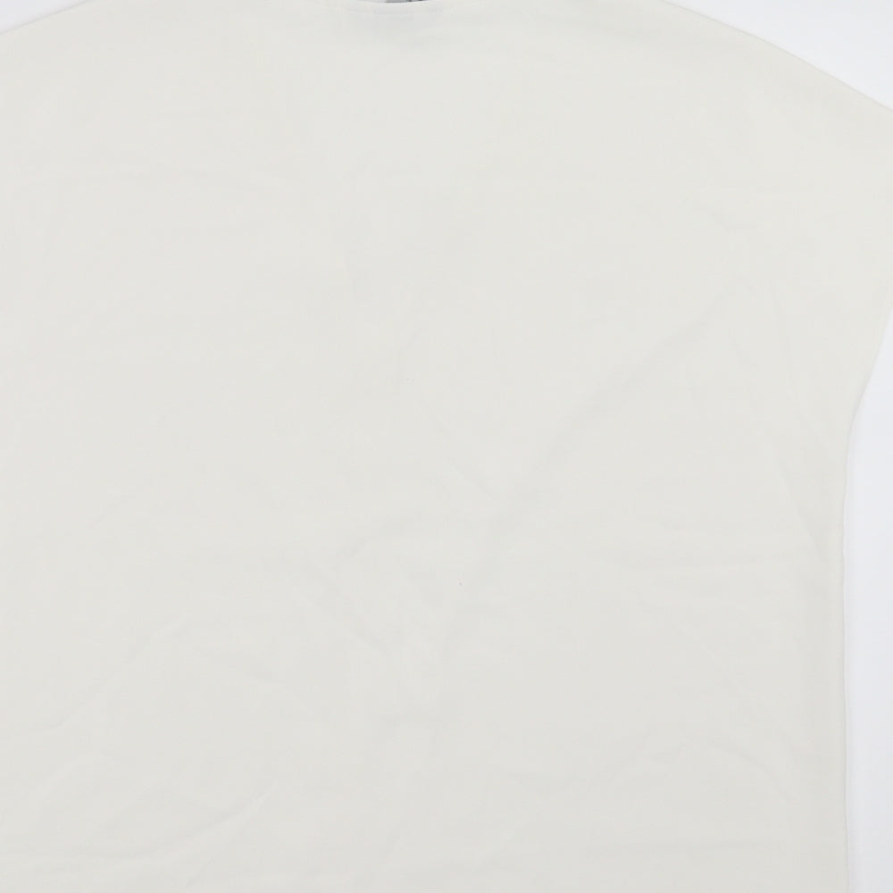 H&M Womens White   Basic Blouse Size 10