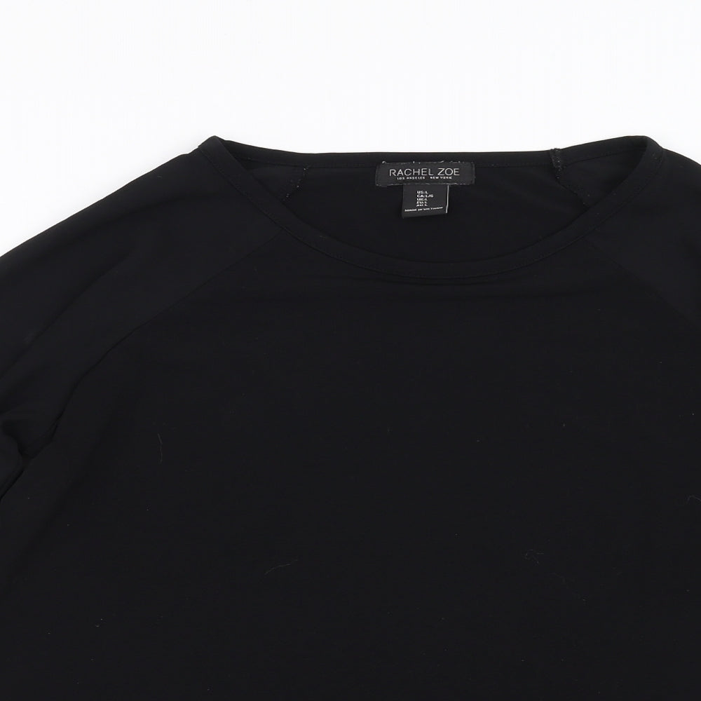 Rachel Zoe Womens Black   Basic Blouse Size L