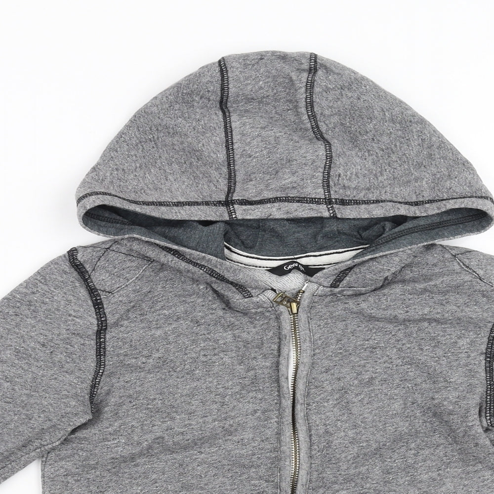 George Boys Grey   Full Zip Hoodie Size 7-8 Years