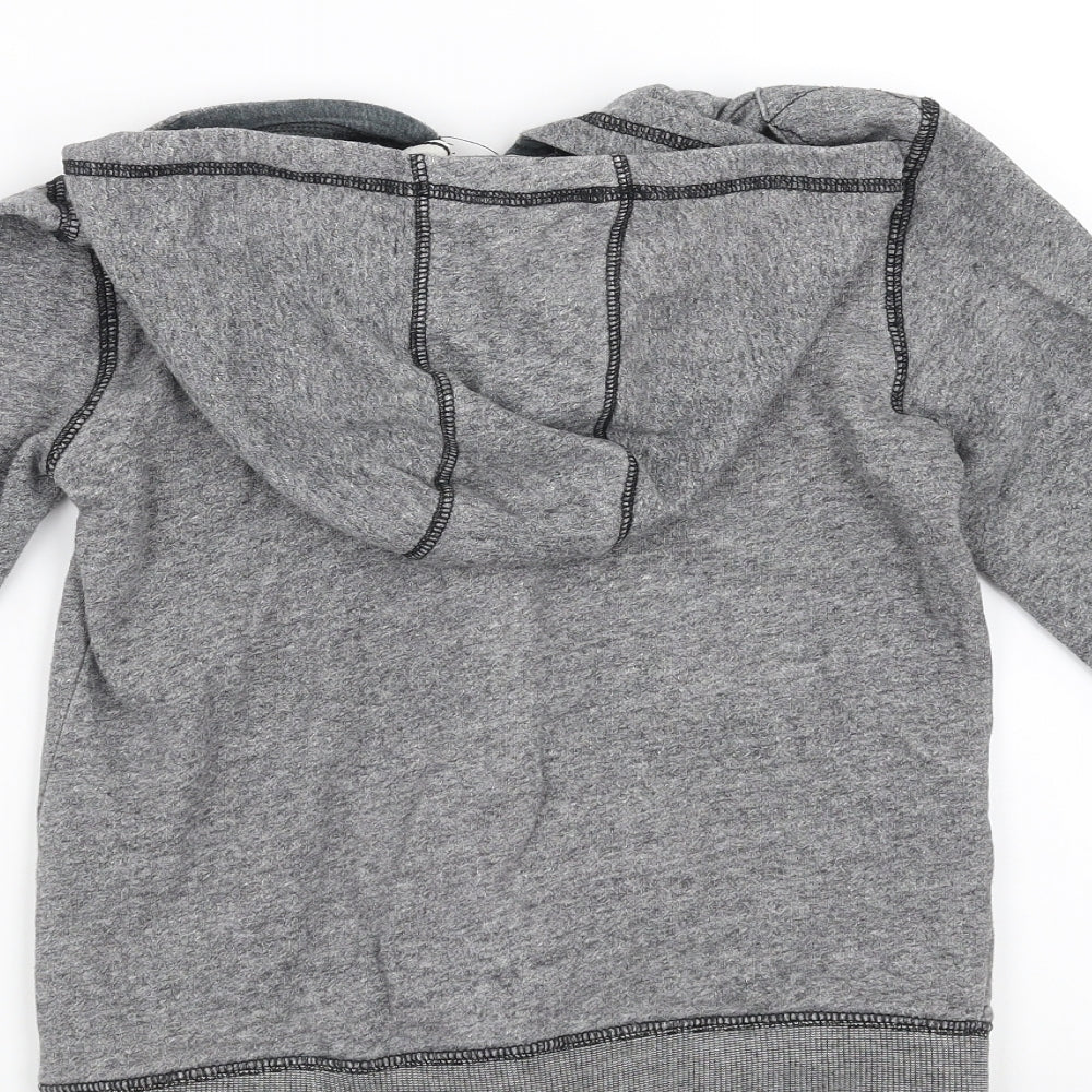 George Boys Grey   Full Zip Hoodie Size 7-8 Years