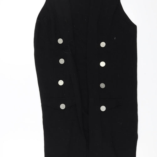 Primark Womens Black   Cardigan Jumper Size S  - Button Detail