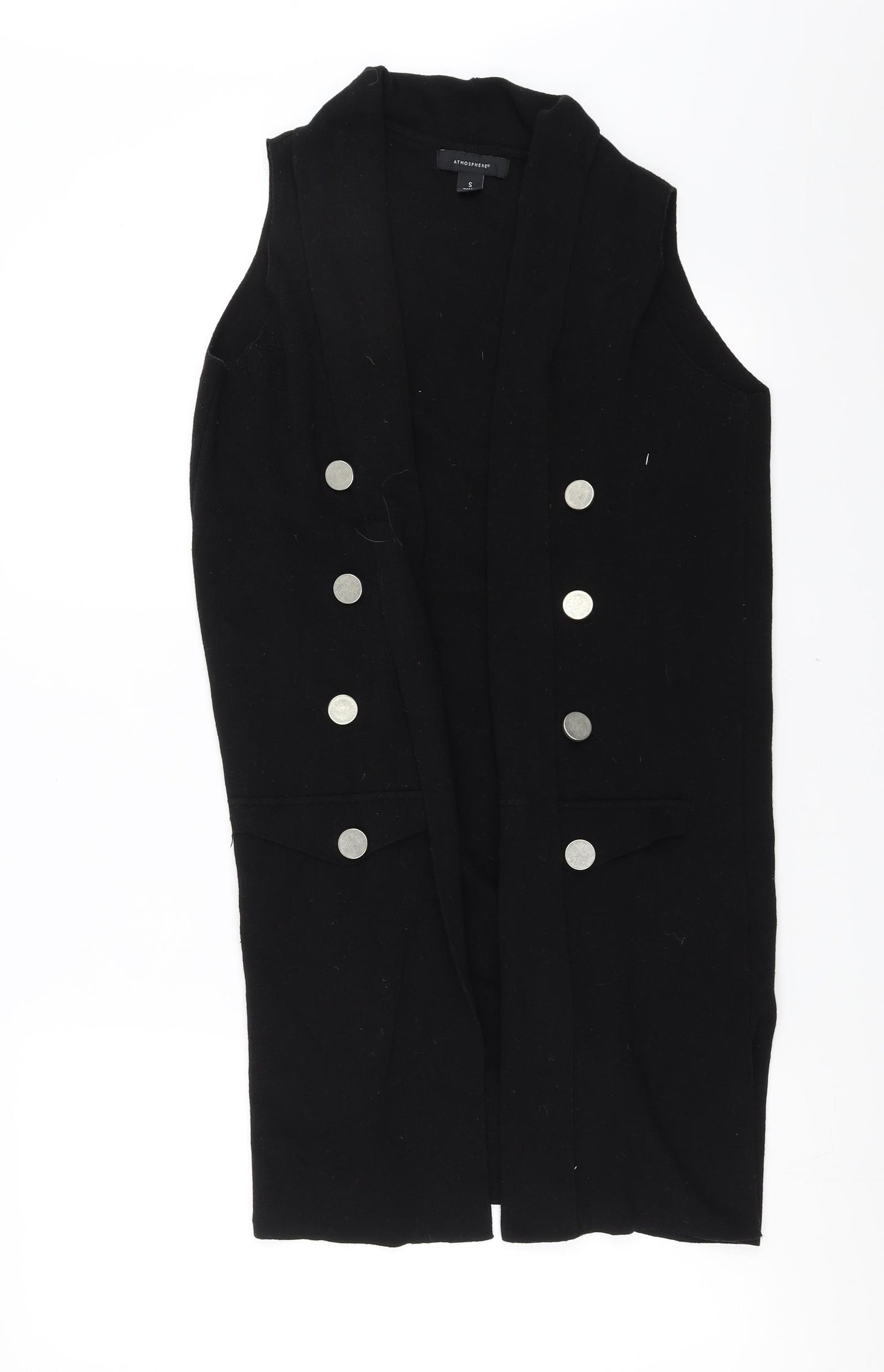 Primark Womens Black   Cardigan Jumper Size S  - Button Detail