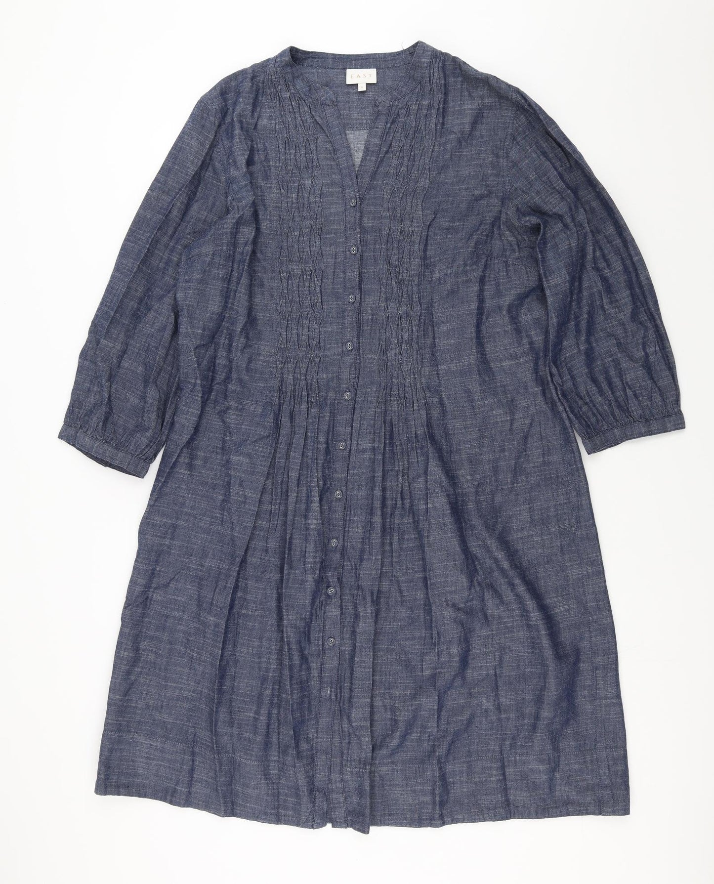 EAST Womens Blue  Denim Shirt Dress  Size 16