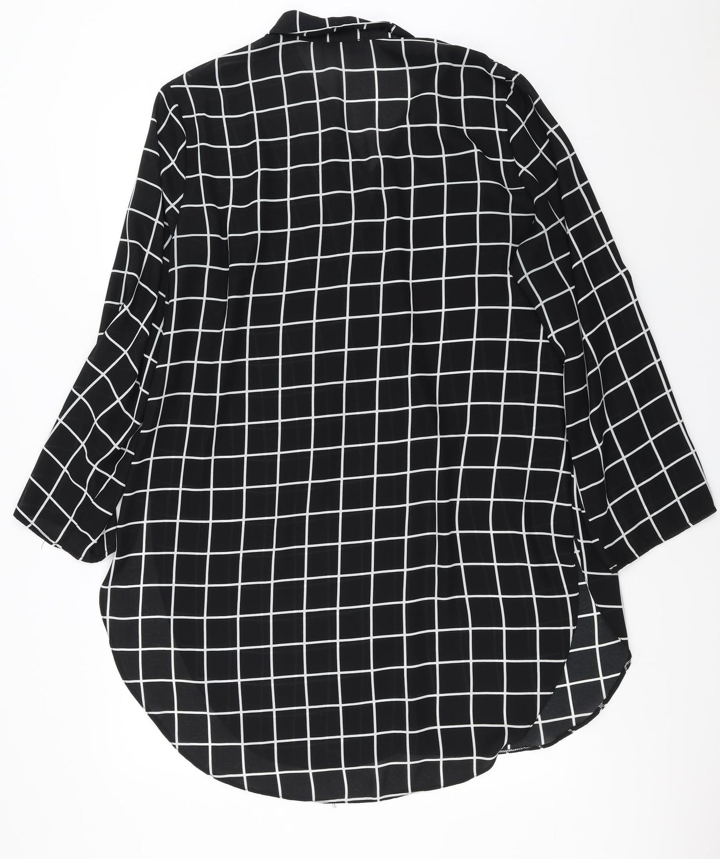 Papaya Womens Blue Check  Shirt Dress  Size 18