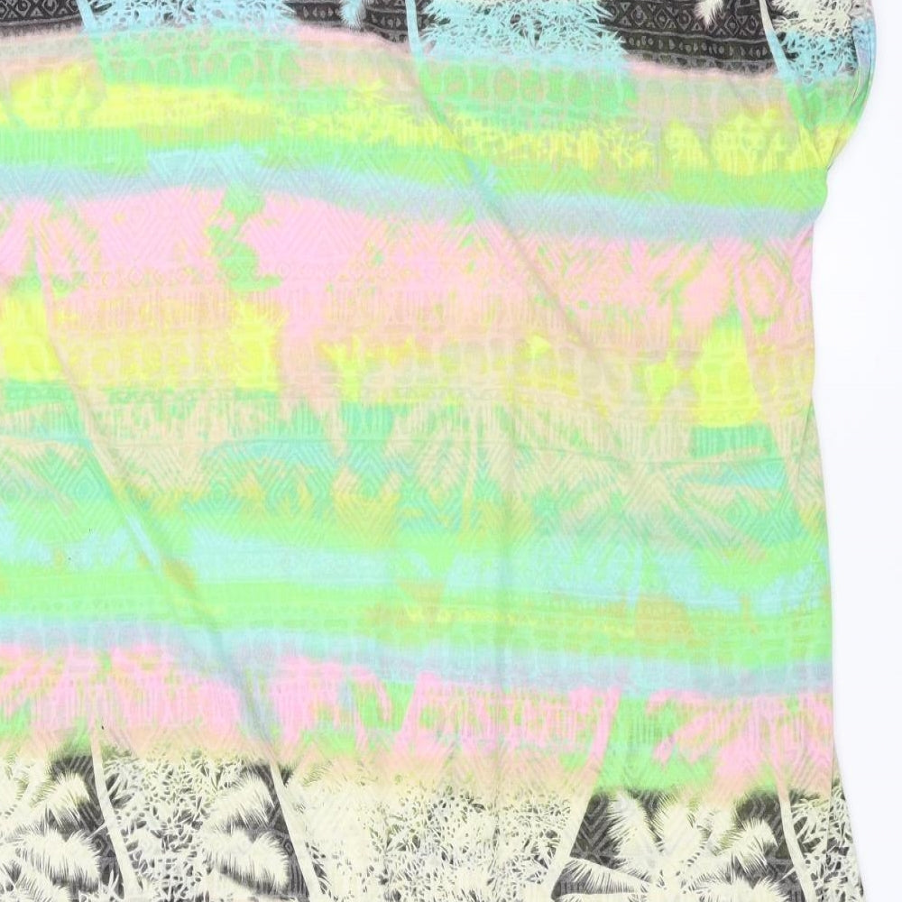 F&F Womens Multicoloured Geometric  T-Shirt Dress  Size 22