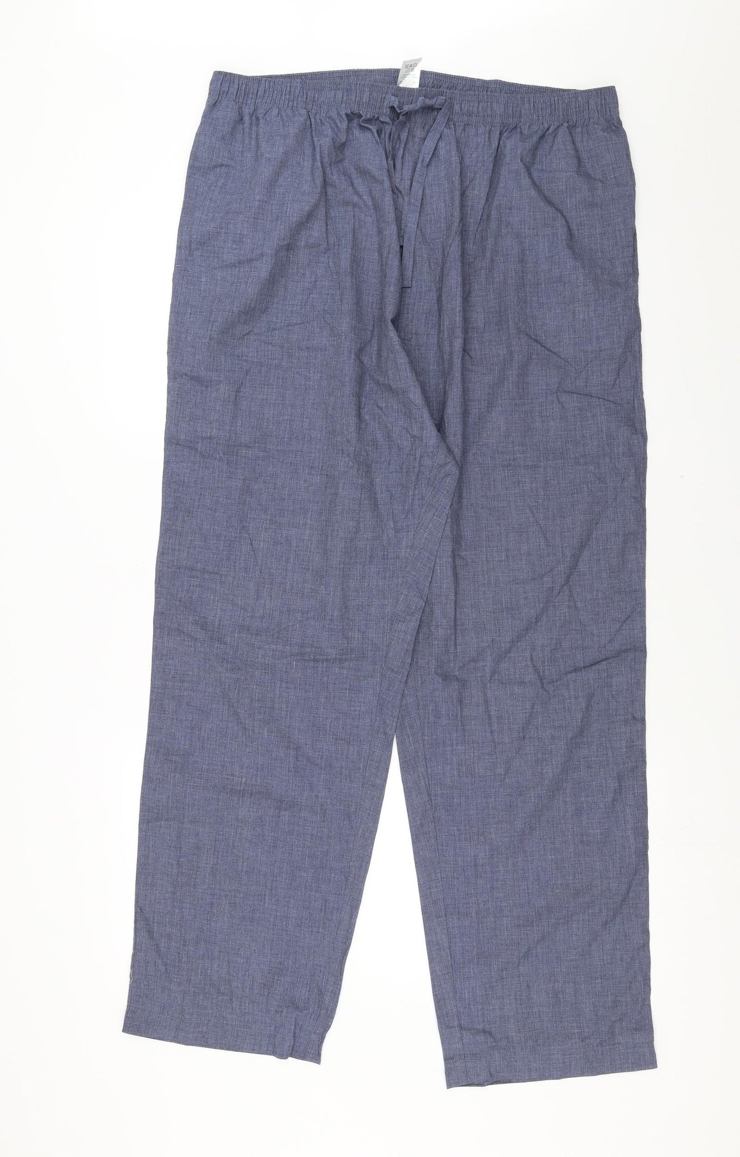 Matalan Mens Blue Solid   Pyjama Pants Size XL