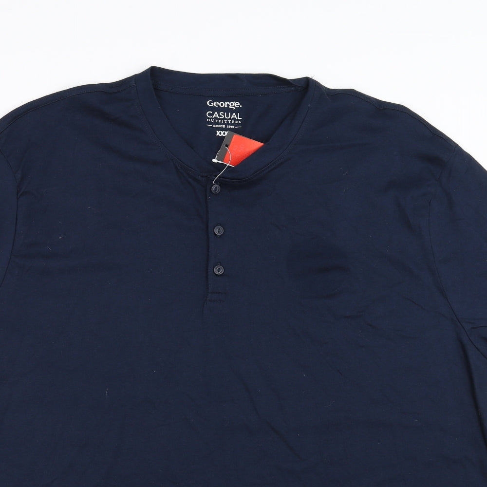 George Mens Blue    T-Shirt Size 3XL