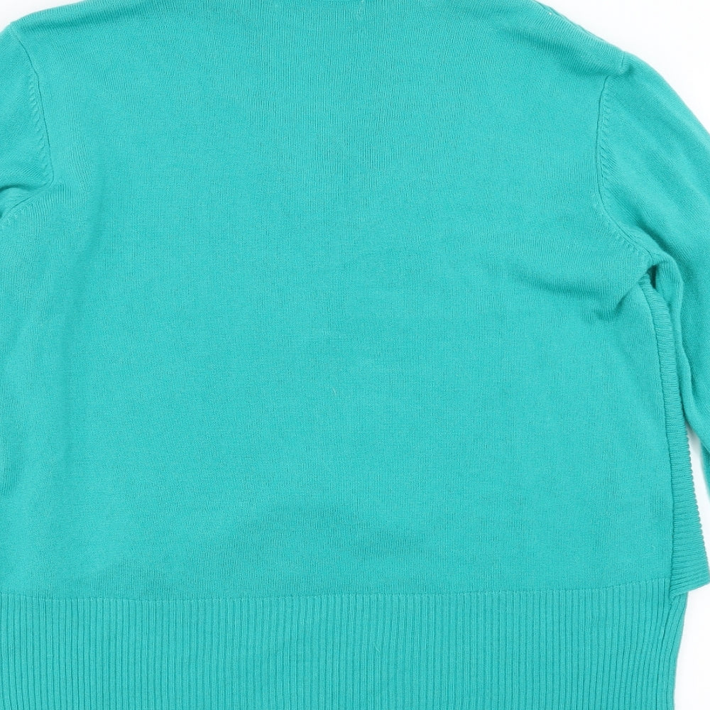 Cashmasoft Womens Green   Pullover Jumper Size XL