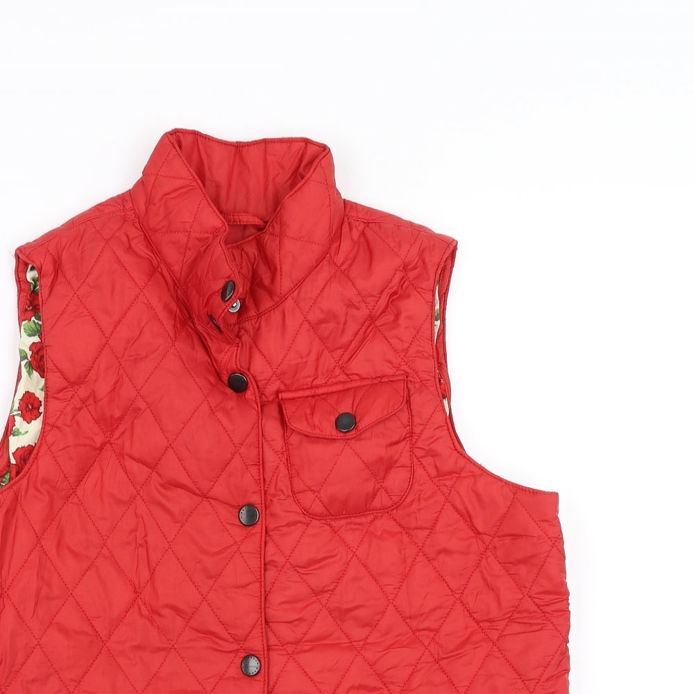Barbour Girls Red   Gilet Jacket Size 14-15 Years  - Bodywarmer