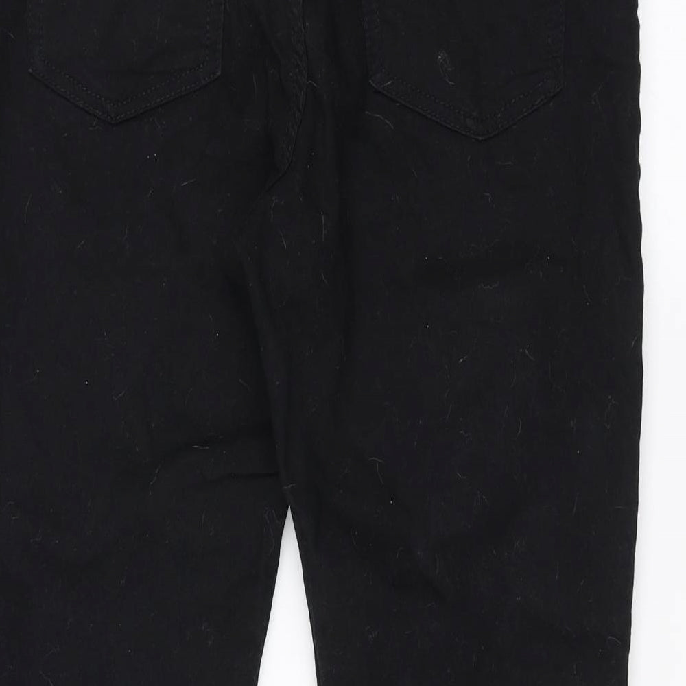 Marks and Spencer Womens Black  Denim Cropped Jeans Size 12 L21 in - skinny cropped