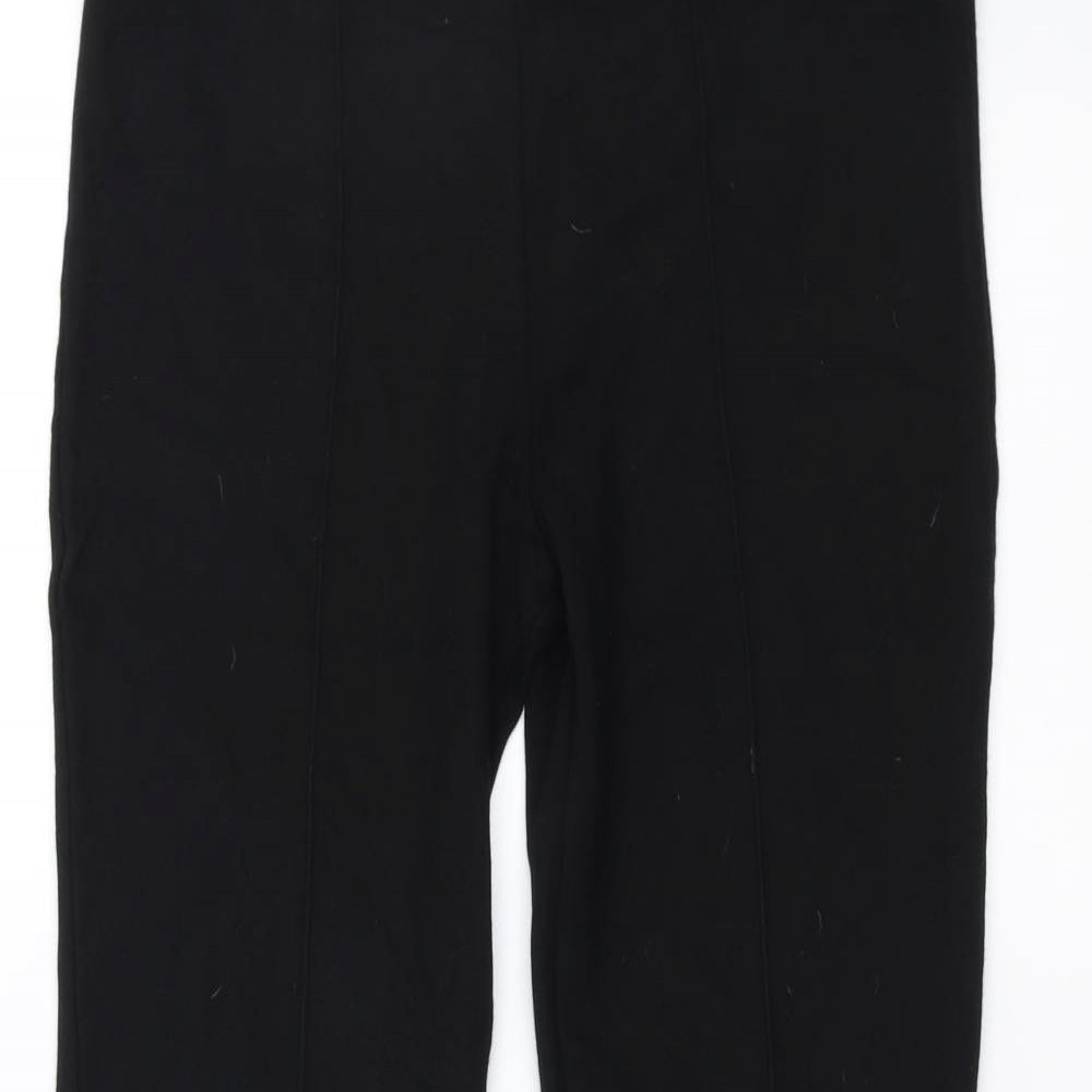 NEXT Womens Black   Trousers  Size 14 L28 in - TREGGING