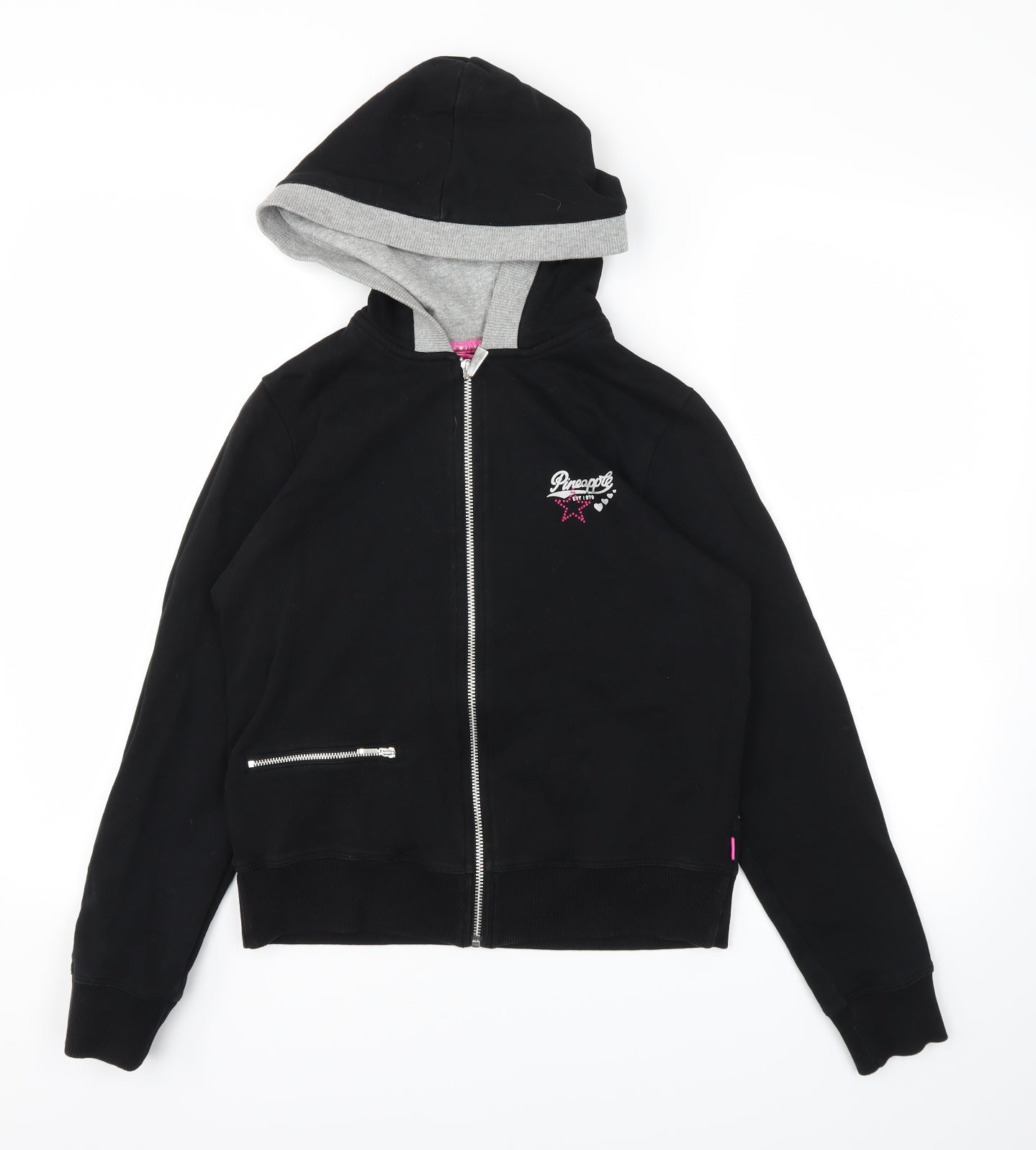pinapple Womens Black   Full Zip Jumper Size 12