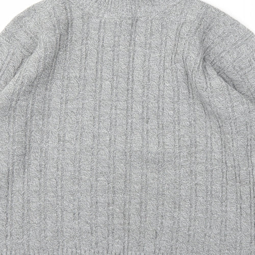 Preworn Womens Grey Houndstooth  Pullover Jumper Size M