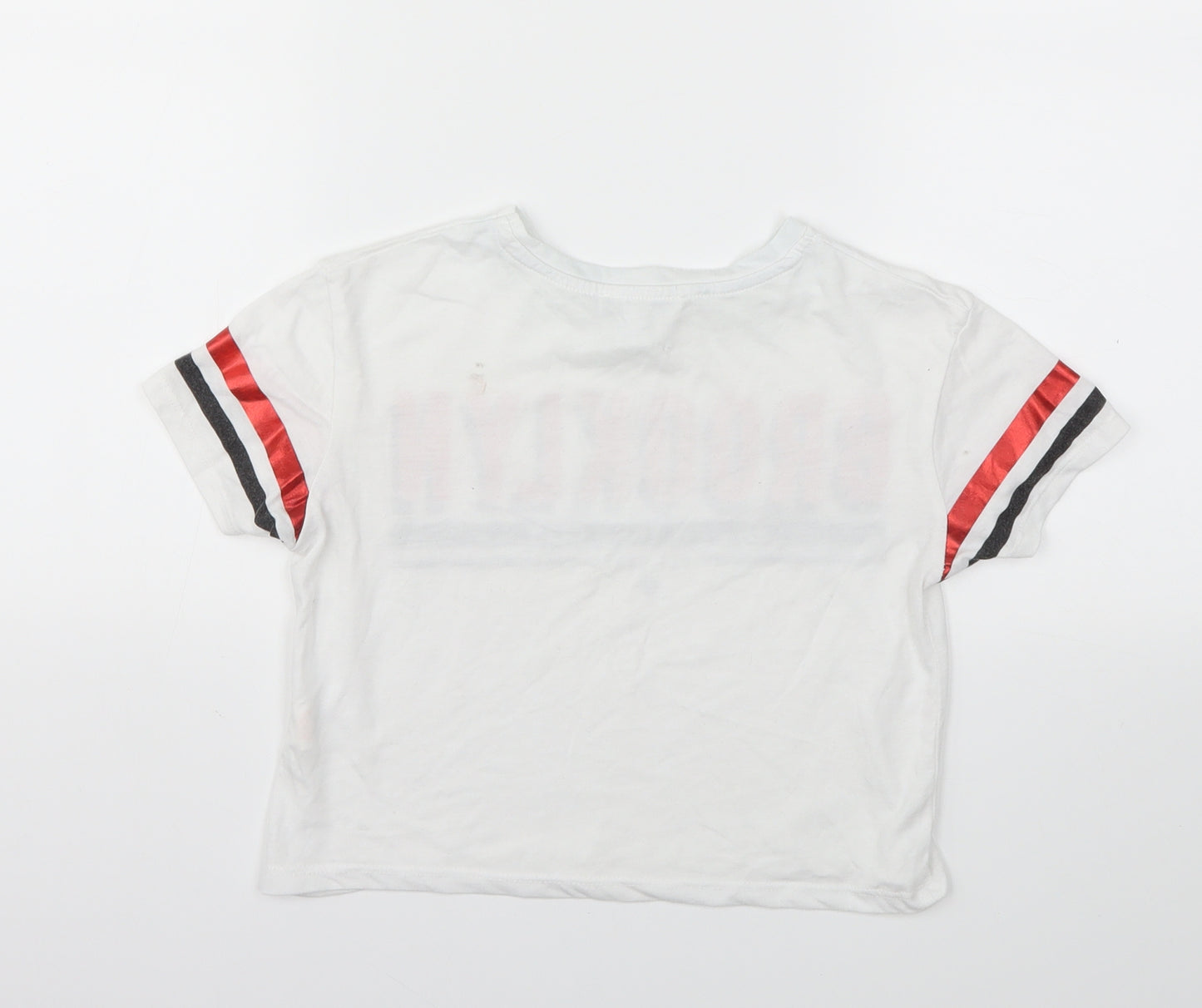 Primark Girls White   Basic T-Shirt Size 7-8 Years