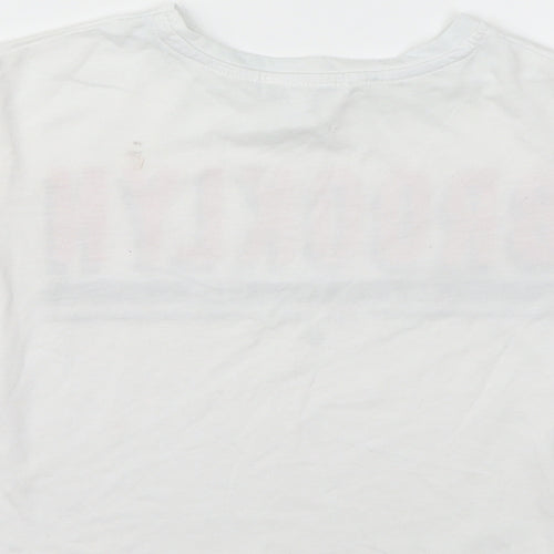 Primark Girls White   Basic T-Shirt Size 7-8 Years