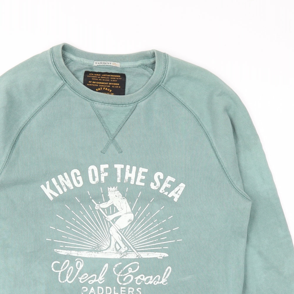 Fat Face Mens Green   Pullover Sweatshirt Size XS