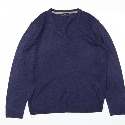 Easy Mens Blue   Pullover Sweatshirt Size M