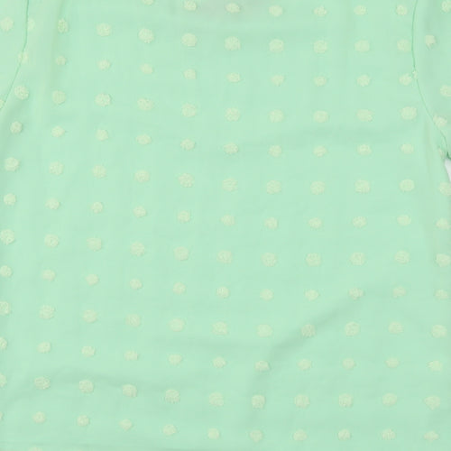 Blooming Jelly Womens Green   Basic Blouse Size M