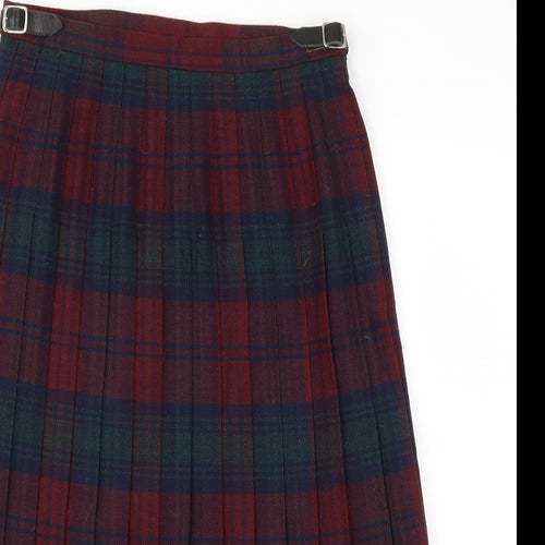 lan royal  Womens Red Fair Isle  Flare Skirt Size 12