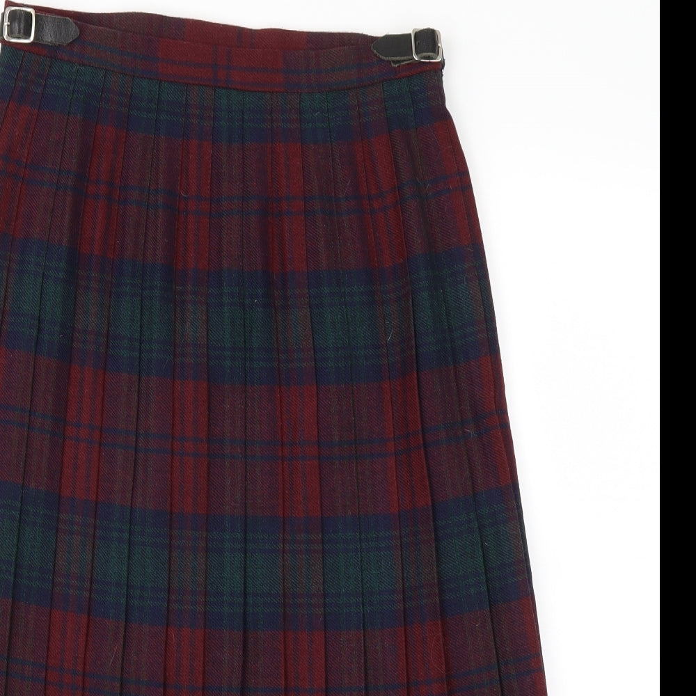lan royal  Womens Red Fair Isle  Flare Skirt Size 12