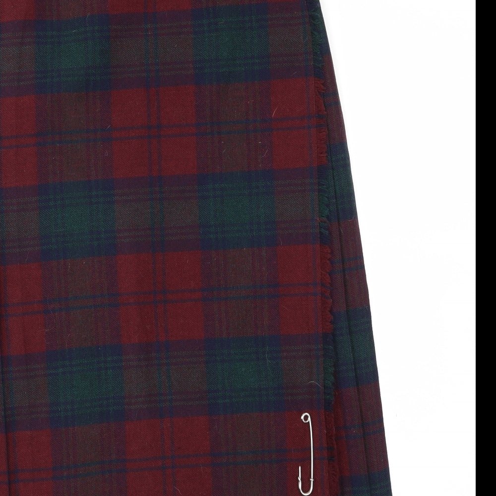 lan royal  Womens Red Fair Isle  Flare Skirt Size 12