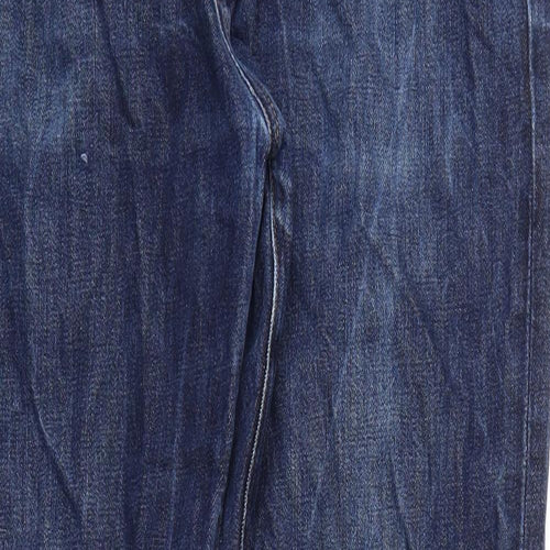 GAP  Mens Blue Houndstooth  Straight Jeans Size 34 L32 in