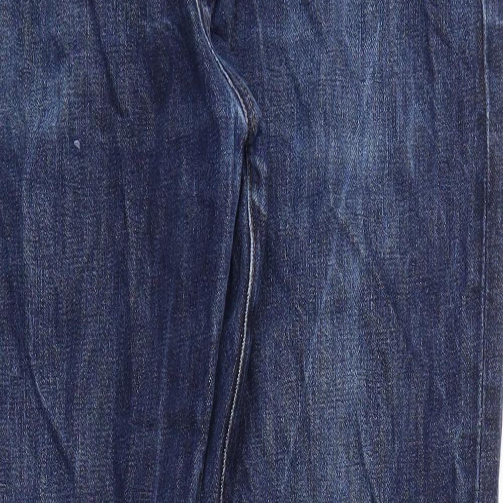 GAP  Mens Blue Houndstooth  Straight Jeans Size 34 L32 in