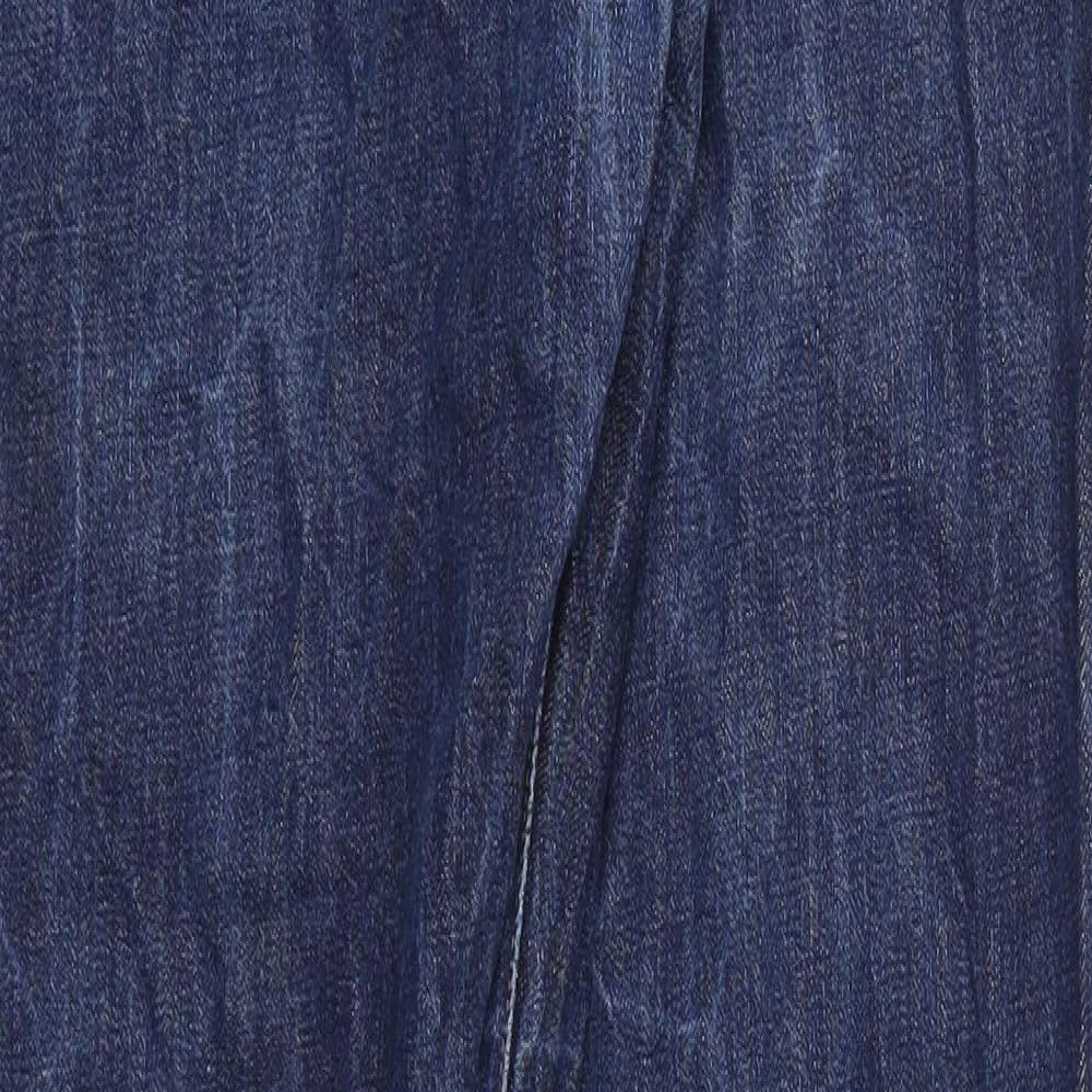 GAP  Mens Blue Houndstooth  Straight Jeans Size 34 L32 in