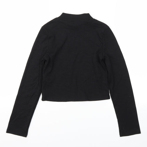 Primark Girls Black   Basic T-Shirt Size 10-11 Years