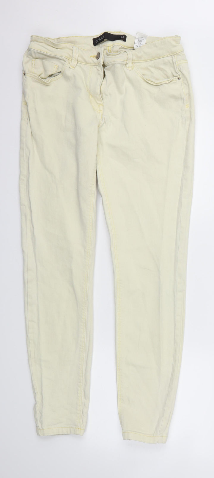 Next Womens Yellow Mom Jeans Size 12 L29 in