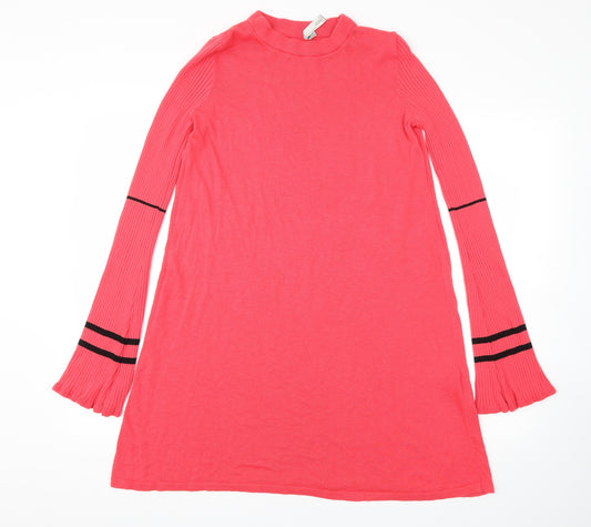 Front view of ASOS women’s red fit & flare, size UK 8