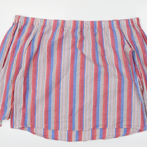 Papaya Womens Multicoloured Striped  Basic T-Shirt Size 16