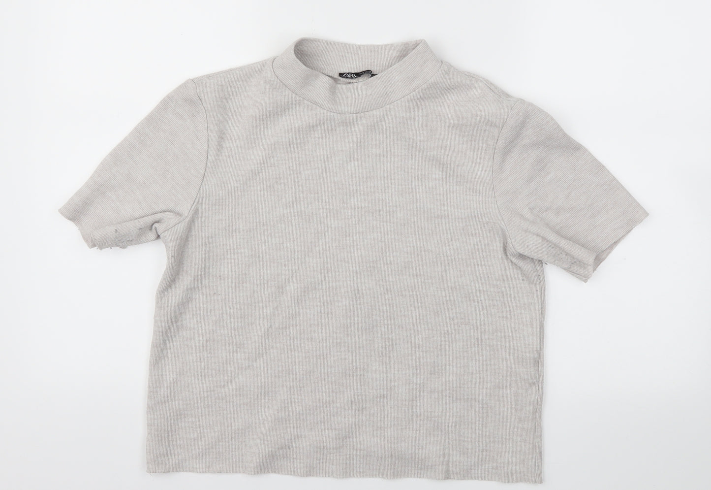 Zara Womens Grey   Basic T-Shirt Size M