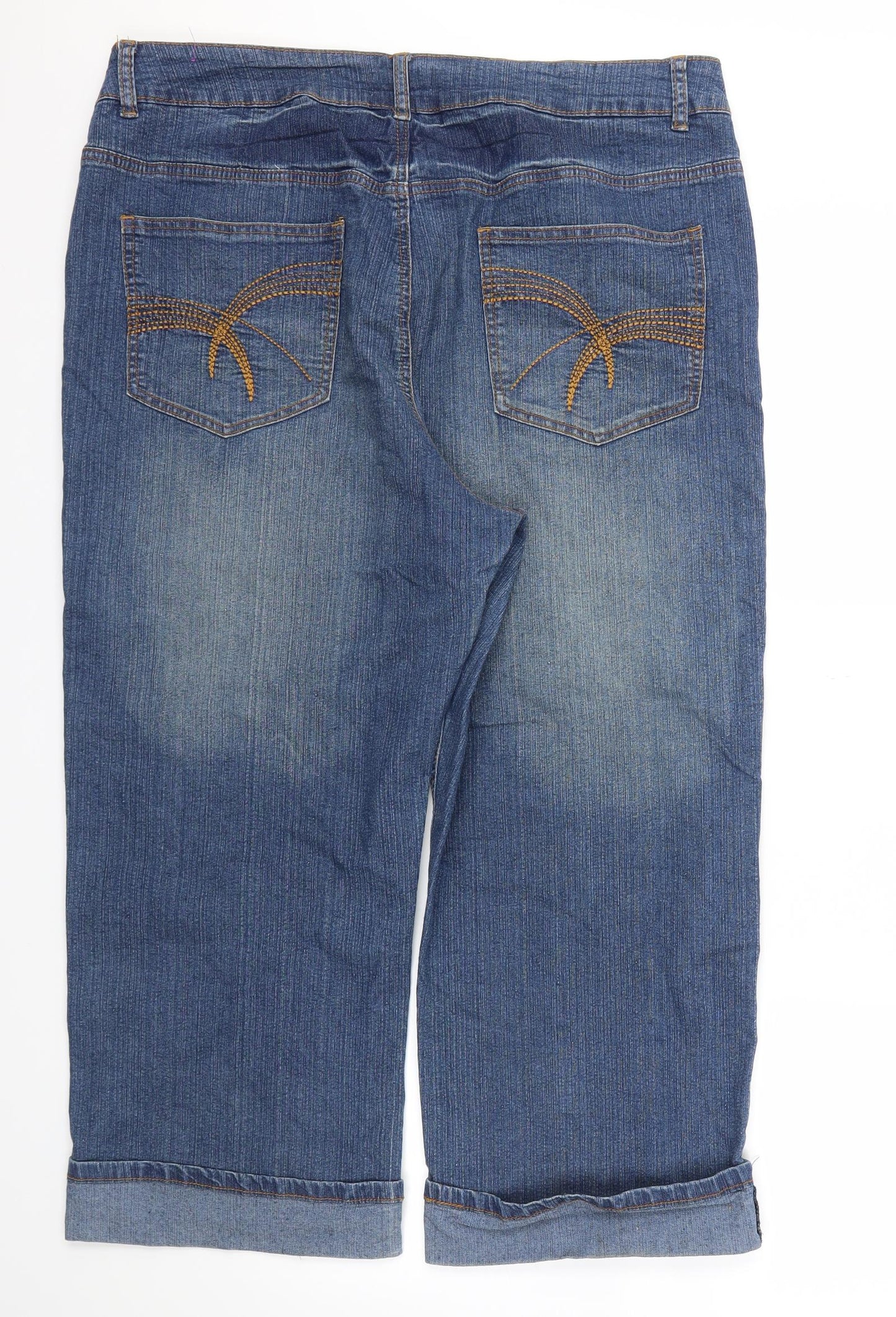 MIAMI  Womens Blue   Cropped Jeans Size 22 L23 in