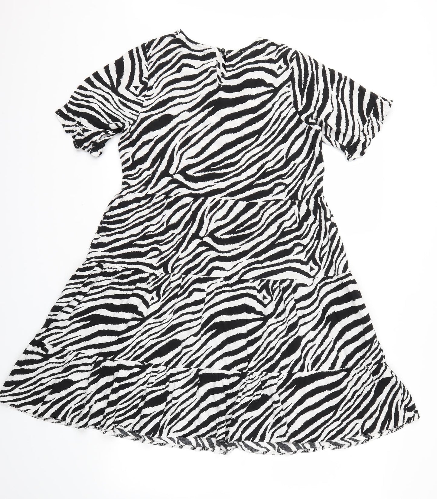 Select Womens Black Animal Print  Fit & Flare  Size 6