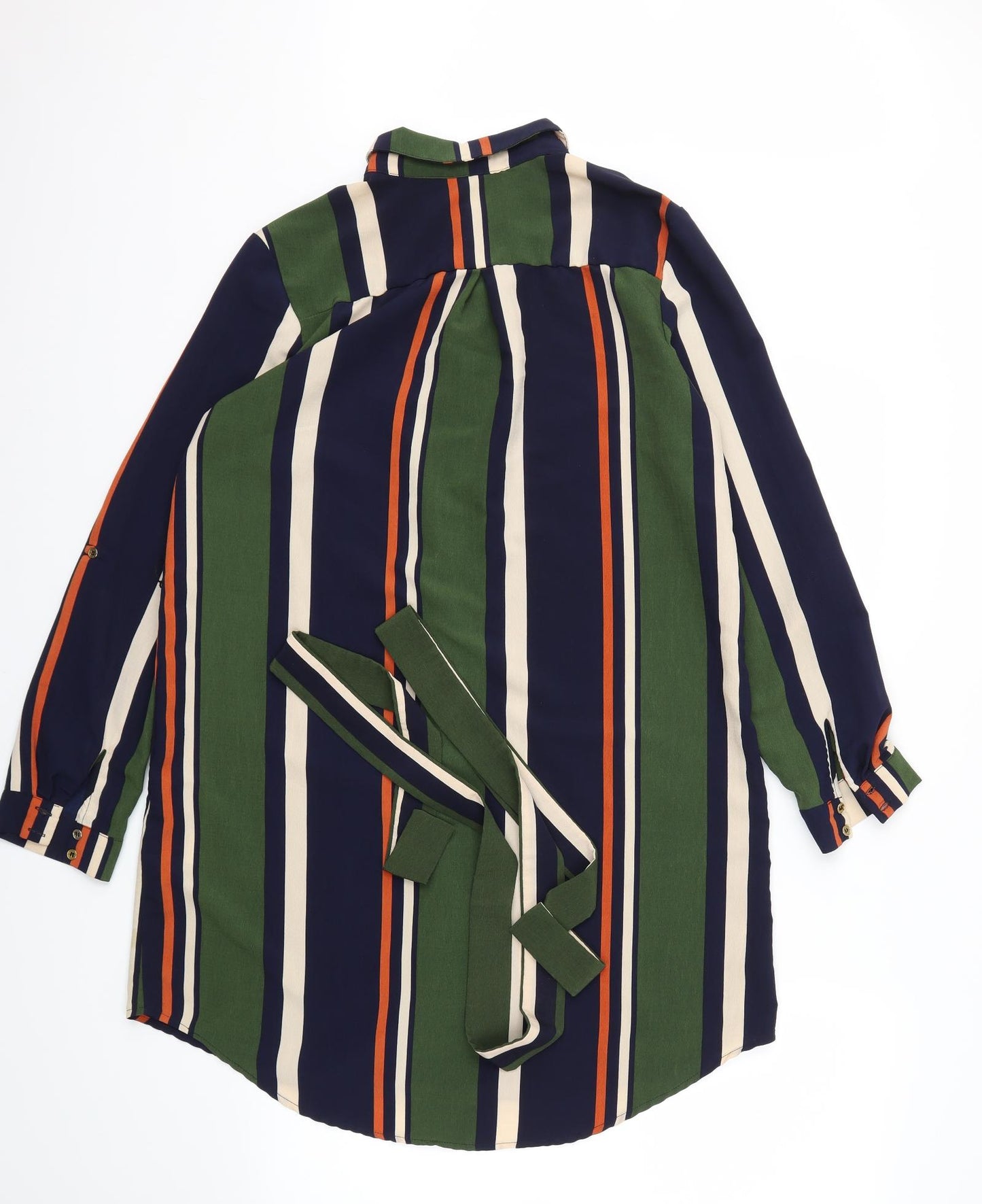 Quiz Womens Green Striped  Fit & Flare  Size 12