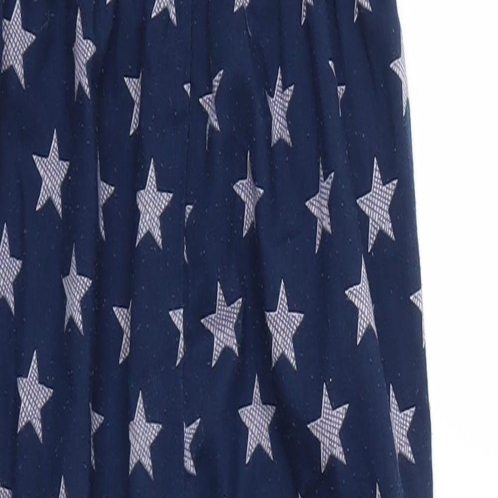 George Girls Blue Argyle/Diamond  Jumpsuit One-Piece Size 6-7 Years