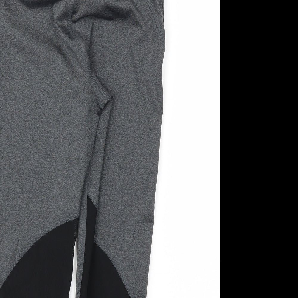 SPORFX Womens Grey   Capri Leggings Size 8 L20 in - Stretch waistband