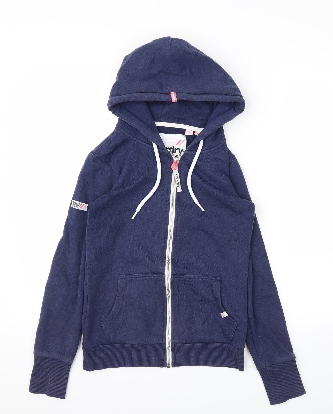 Superdry Womens Blue   Full Zip Hoodie Size 8
