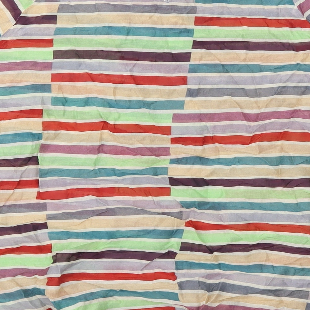 Bellissima Womens Multicoloured Striped  Basic T-Shirt Size 10