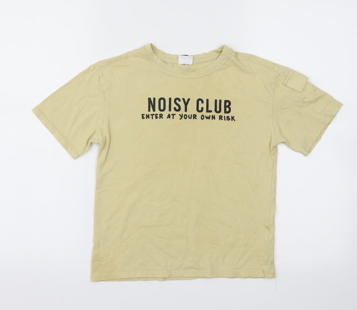 Zara Boys Green Basic T-Shirt Size 7 Years