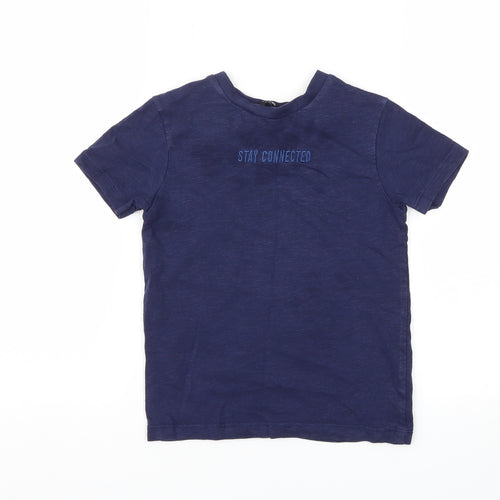 George Boys Blue   Basic T-Shirt Size 4-5 Years