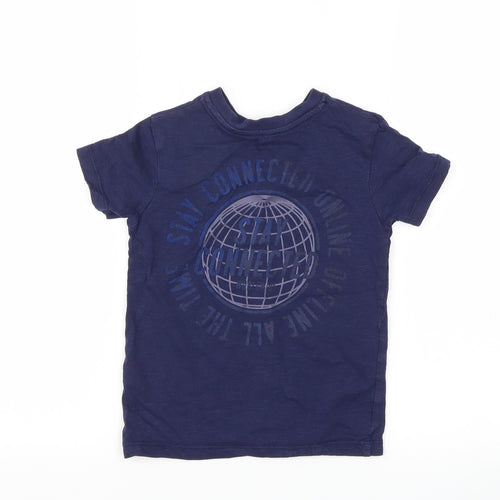 George Boys Blue   Basic T-Shirt Size 4-5 Years