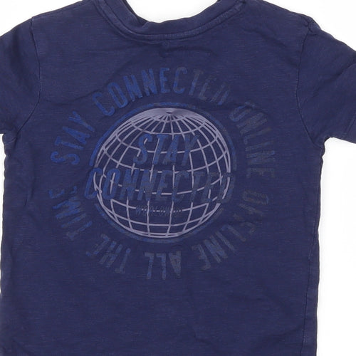 George Boys Blue   Basic T-Shirt Size 4-5 Years